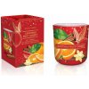 Bartek Candles Vonná sviečka v skle Christmas Fruit Garden - pomaranč 150 g