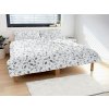 Polášek Bavlnené obliečky KVETINOVÁ HARMÓNIA - Šedá | 140 x 220 cm / 70 x 90 cm
