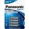 Batérie Panasonic Evolta Ultimate Energy AAA LR03 4 ks balenie