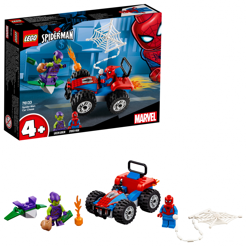 LEGO® Super Heroes 76133 SPIDERMAN A AUTOMOBILOVÁ NAHÁŇAČKA