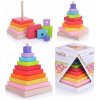 Cubika 13357 barevná pyramida skládačka 9 dílů