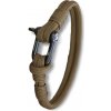 WARAGOD Paracord náramok s kovovou sponou Faila, coyot