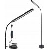 Stojacia lampa Smartled, stojacie svietidlo s integrovaným LED zdrojom 10 W, čierna