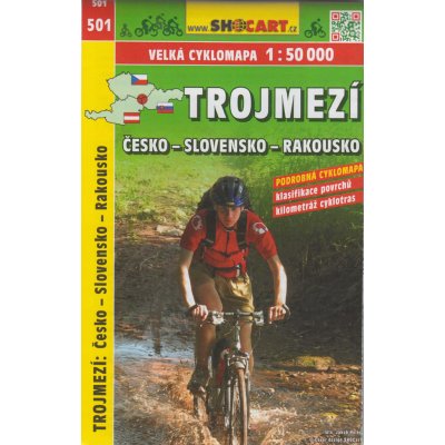 Trojmezí: Česko-Slovensko-Rakousko cyklomapa 1:50 000
