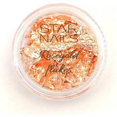Starnails Rose gold flakes - hliníková fólia