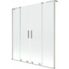 Mexen Velar L Duo vanová zástena, 2-krídlová posuvná 160 x 150 cm, priehľadná, brúsený nikel - 896-160-003-02-97