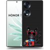 Picasee silikónový čierny obal pre Honor 70 - Francúzsky Buldoček