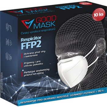 GOOD MASK respirátor FFP2 bílý 10 ks od 11,73 € - Heureka.sk