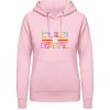 AWDis Hoodie Mikina - Nápis - Rovnosť je krásna - Bábätkovská ružová - L - Dámske