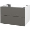 Dreja Doplnková skrinka pod dosku DSD SZZ2 60 (výška 40 cm) - N01 Biela lesk / N06 Lava
