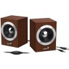 Genius reproduktory SP-HF280 31730028400, 2.0, 6W, hnědé, regulace hlasitosti, 3,5 mm jack (USB), 100Hz~20kHz