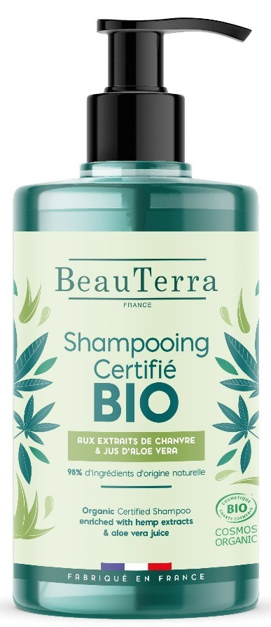 Beauterra Organický šampón Aloe Vera a konope 750 ml