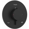 Hansgrohe Ecostat Comfort S Termostatická batéria pod omietku, na 2 spotrebiče, matná čierna 33718670-HG