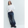 GAP džínsy Loose 90s Organic tmavomodrá