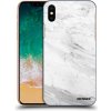 Picasee silikónový prehľadný obal pre Apple iPhone X/XS - White marble