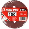 MAR-POL M08018 Brúsne kotúče 150mm P100 - dierované 10 ks