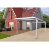 Gutta Carport Premium 3094 x 5620 mm bílá čirá bílé pruhy 4296207x