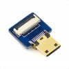 Waveshare mini HDMI adaptér pre DIY HDMI kábel, priamy