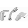 NOVASERVIS METALIA 57 batéria vaňová trojprvková na okraj so sprchovým setom, chróm, 57046,0