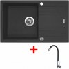 Sinks Linea 780 XC Granblack + Elasta nehrdzavejúca oceľ/čierny
