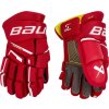 Rukavice Bauer Supreme M3 Jr Farba: červená, Veľkosť rukavice: 10