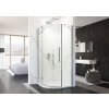Aquatek BETTER S3 Štvrťkruhový sprchový kút 90x90x195cm, Ľavý, krídlové dv., chróm, číre AQ BETTERS3CH9062L
