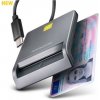 AXAGON CRE-SM3TC, USB-C FlatReader čítačka kontaktných kariet ID card (eID klient), kábel 1.2 m Axagon