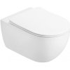 Mexen Carmen WC misa Rimless Tornado so sedadlom s pomalým zatváraním slim, duroplast, biely lesk - 3088L4000T