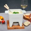 BOŽSKÁ Tapas Fondue Bianco 8 el. biely - keramická sada na fondue