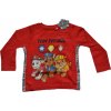 Chlapčenské tričko dlhý rukáv PAW PATROL červené (farba: červená)