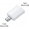 Adaptér z 5 pinového na 11 pinový micro USB konektor.Biela