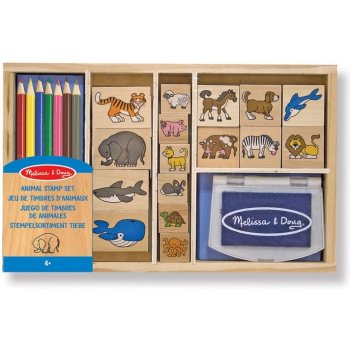 Melissa & Doug Detské pečiatky s farbičkami Zvieratká