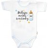 Body krátky rukáv s vtipným textom Baby Nellys, Miluju noční svačinky, veľ. 80, chalan, 80 (9-12m)