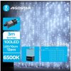 Aigostar B.V. Aigostar - LED Vonkajšia vianočná reťaz 100xLED/8 funkcií 4x1m IP44 studená biela AI0459 + záruka 3 roky zadarmo