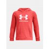 Červená detská mikina s kapucňou Under Armour UA Rival Fleece BL Hoodie ružová L Under Armour 196884171674