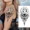 REBELULU Vodeodolné dočasné tetovačky pre ženy Dočasné tetovanie Ruža Rose Jewel Ornament Body Art Arm Fake Tattoo Men Women