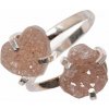 Nefertitis Be Beautiful Ametyst ružový dvojitý prsteň 119 NF54674 - 55 mm (US 7,5), 1,5 x 2 x 0,6 cm