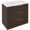Sapho CIRASA umývadlová skrinka 79,8x75x46cm, 3x zásuvka, borovica rustik CR831-1616