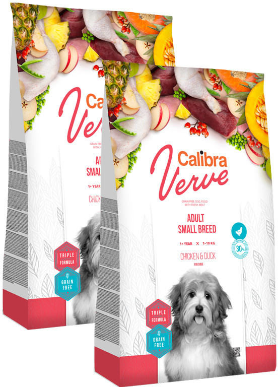 Calibra Dog Verve GF Adult Small Chicken & Duck 2 x 6 kg