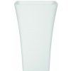 Besco ASSOS Umývadlo voľne stojace 500x400x850mm, liaty mramor, Biela KEASSVSW