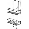 CHROM LINE drôtená sprchová polička 240x490x220 mm, čierna matná