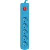 NATEC Bercy 400 1.5m surge protector 5x French outlets blue