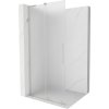Mexen Velar L posuvná sprchová stena Walk-in 90 x 200 cm, mráz 8 mm, brúsený nikel - 871-090-003-33-97