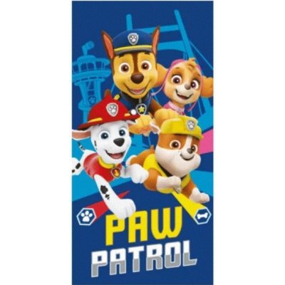 Javoli - Detská bavlnená plážová osuška Tlapková patrola / Paw Patrol / 70 x 140 cm