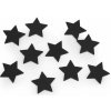 Drevená hviezda na nalepenie Ø30 mm - 10 ks 3 čierna