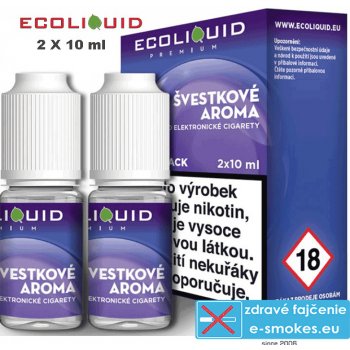 Ecoliquid Švestka 2 X 10 ml 18 mg