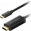 AlzaPower Core USB-C na HDMI 4K 3 m čierny APW-CBTCHD20030B