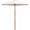 Záhradný slnečník s drevenou tyčou Ø 270 cm