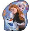 Jerry Fabrics Tvarovaný plyšový vankúš Ľadové Kráľovstvo Sister Love Polyester 33x28