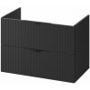 Cersanit Tirso skrinka 79.4x44.7x57.2 cm závesná kúpeľňová skrinka pod umývadlo čierna S1017-011